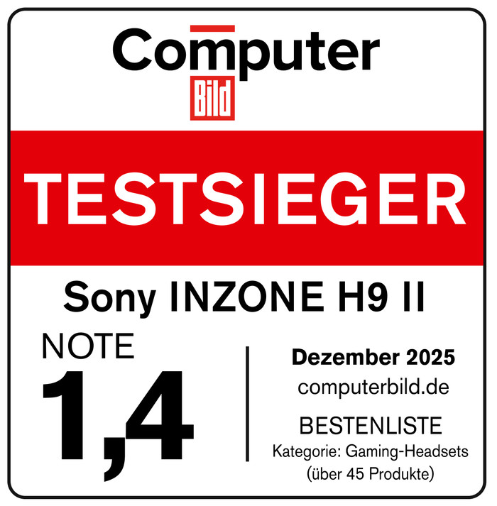 Sony Inzone H9 II Gaming-Headset PS5 und PC - Schwarz zubehör
