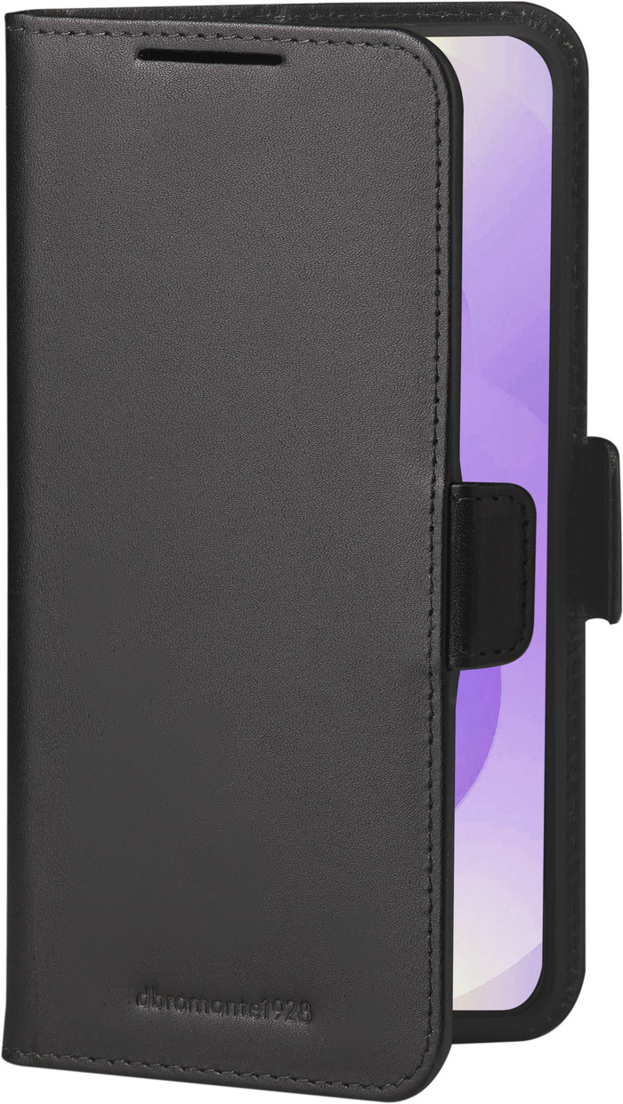 DBramante1928 Copenhagen Slim Samsung Galaxy A57 Book Case Leder Schwarz linke seite