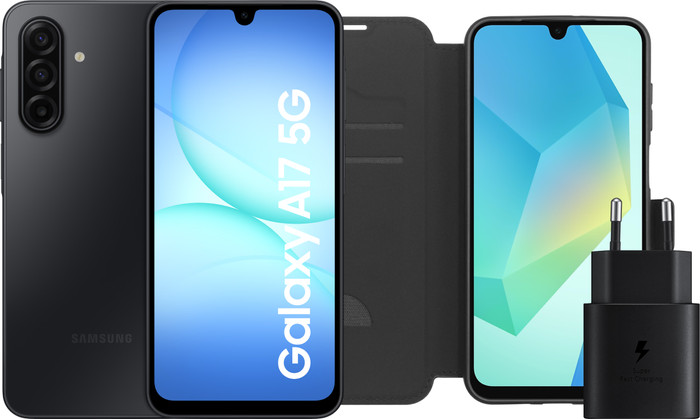 Samsung Galaxy A17 128GB Blau 5G + Zubehörset Main Image