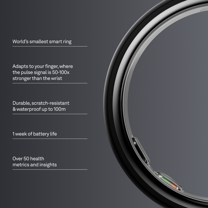 Oura Ring 5 Größe 9 Stealth visueller lieferant