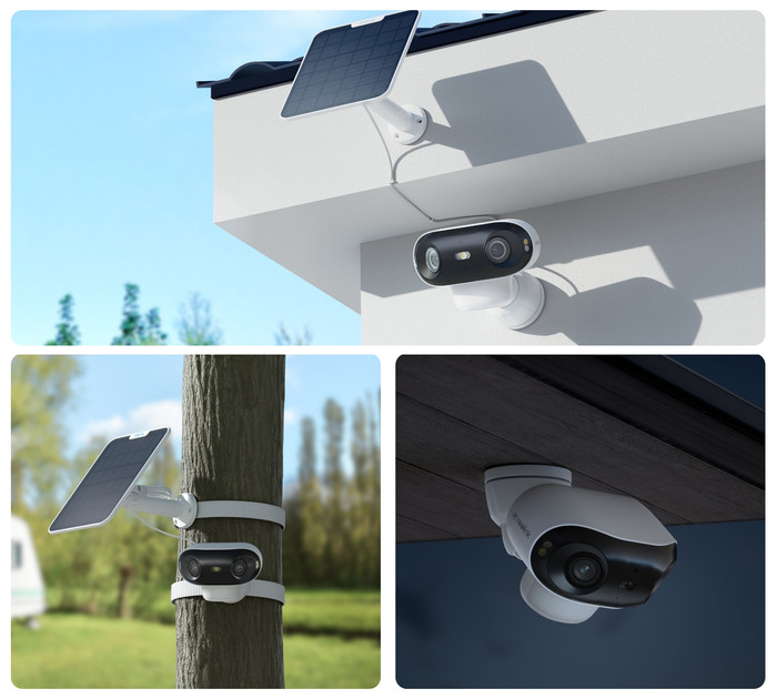 Reolink Argus Series B740X with Solar Panel product in use