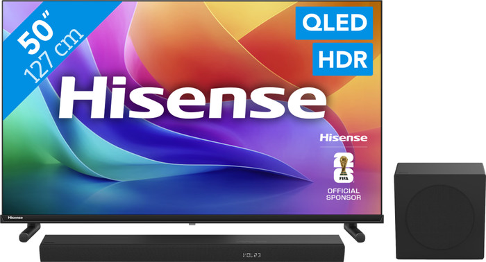 Hisense QLED 50 Zoll A59S (2026) + Hisense HS3100 Main Image