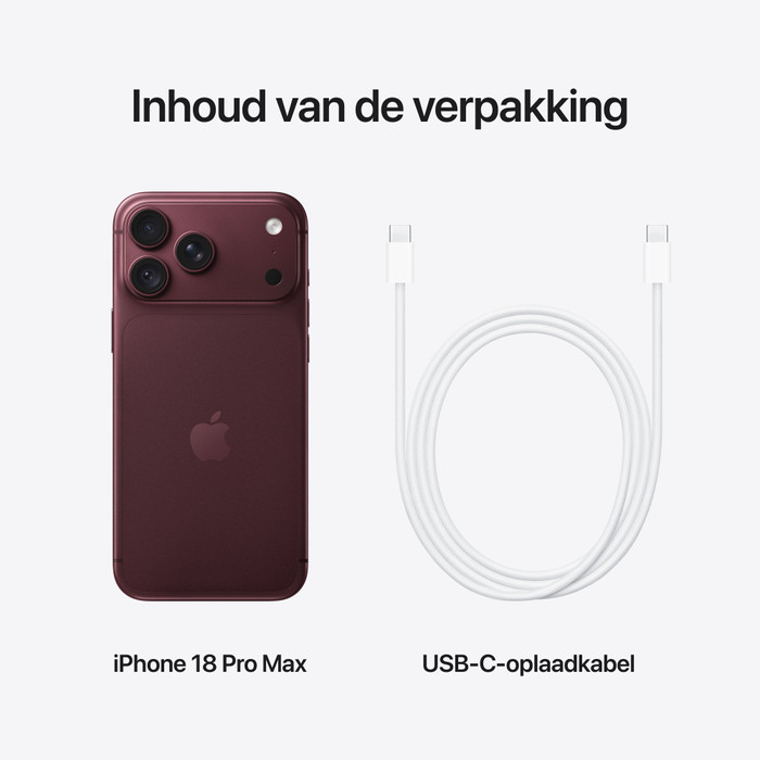 Apple iPhone 18 Pro Max 512GB Bordeauxrot visueller lieferant