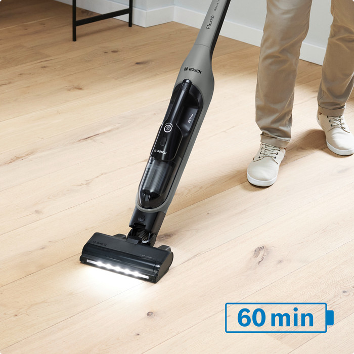 Bosch Series 4 Flexxo 28Vmax BHH4GN28 Grey produkt in gebrauch