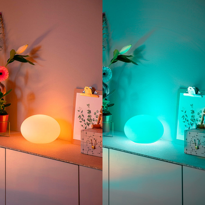 Philips Hue Flourish Table Lamp product in use