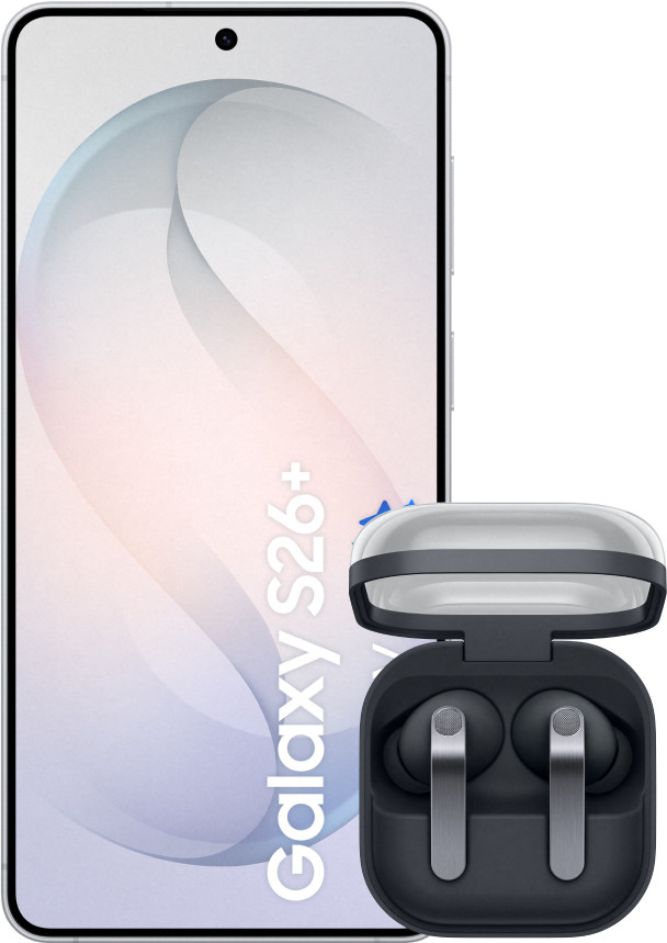 Samsung Galaxy S26 Plus 256GB Weiß 5G + Samsung Galaxy Buds4 Pro Schwarz Main Image