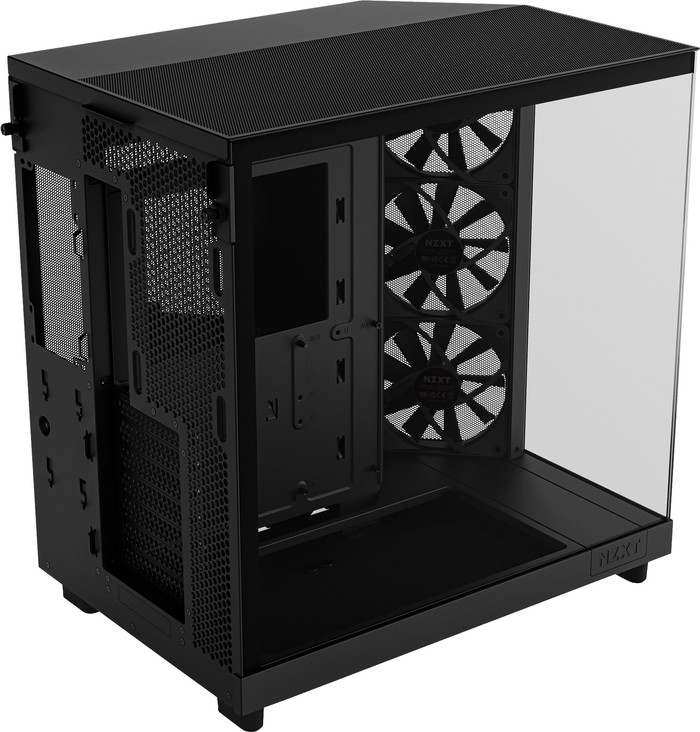NZXT H6 Flow Schwarz rückseite