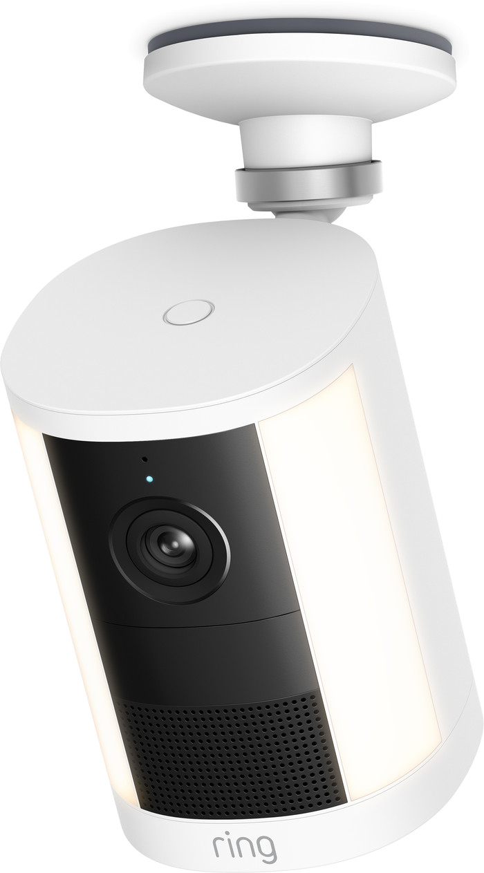 Ring Spotlight Cam 2. Generation Stecker Weiß rechte seite
