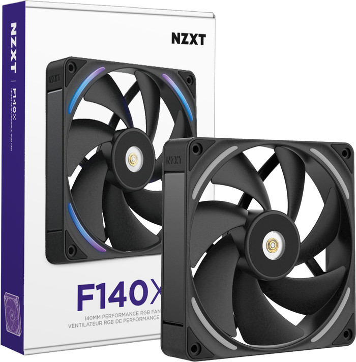 NZXT F140X RGB - Schwarz verpackung