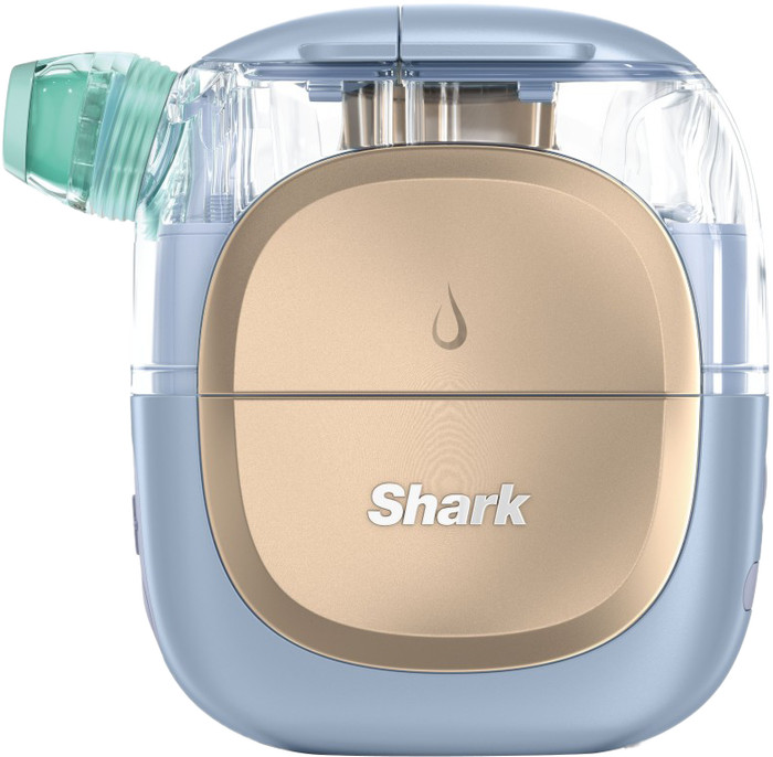 Shark FacialPro Glow + DePuffi FH320EU Blau vorne