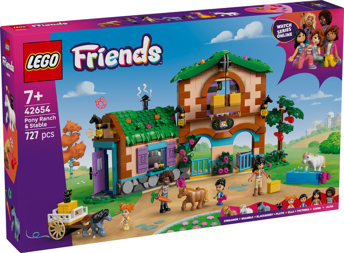 LEGO Friends Ponyhof und Stall 42654 verpackung