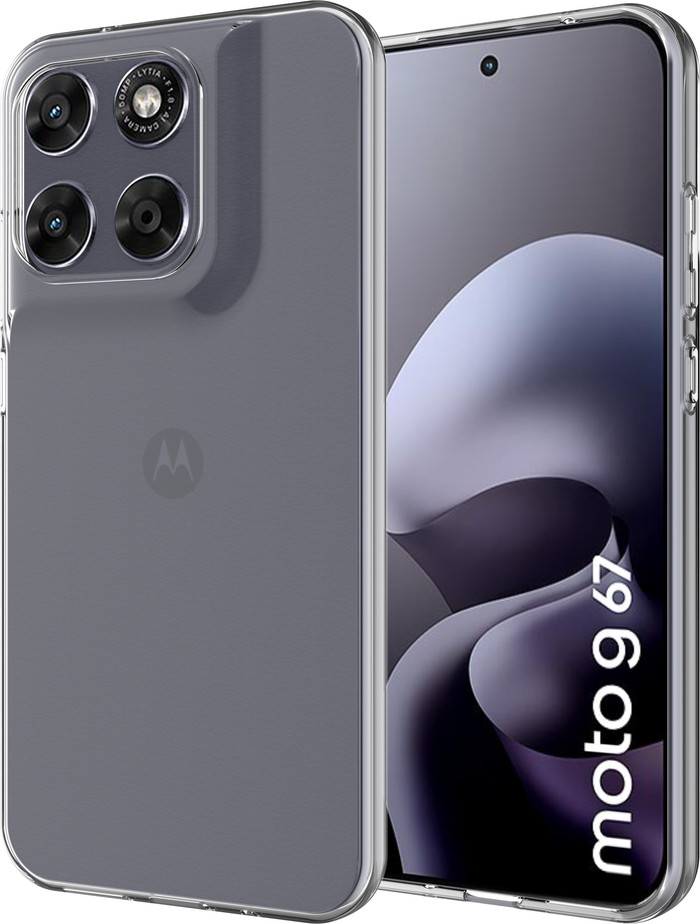 Just in Case Soft Design Motorola Moto G67 / G77 Backcover Transparent vorne