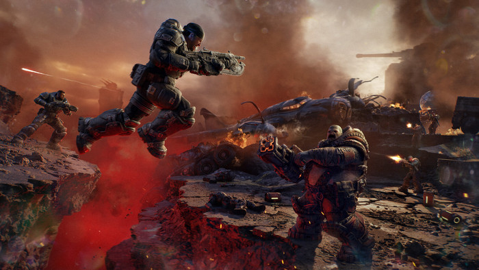 Gears of War: E-Day Xbox Series X produkt in gebrauch