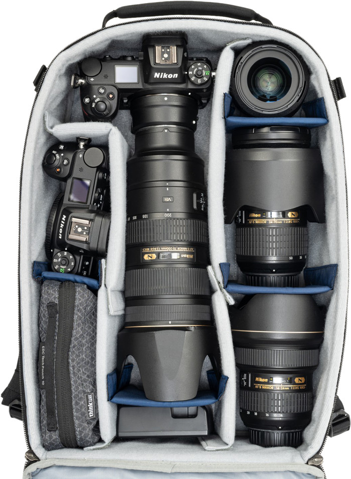 Think Tank Mirrorless Mover Reiserucksack Cool Grey innen