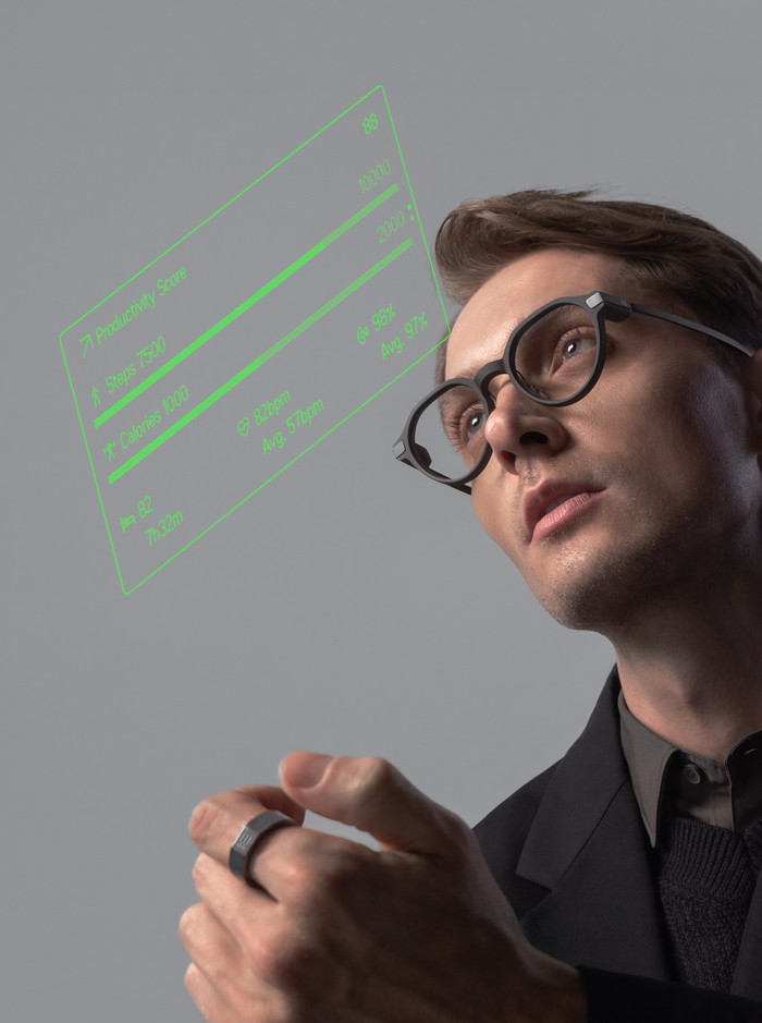 EvenRealities Even G2B Smart Glasses Green product in use