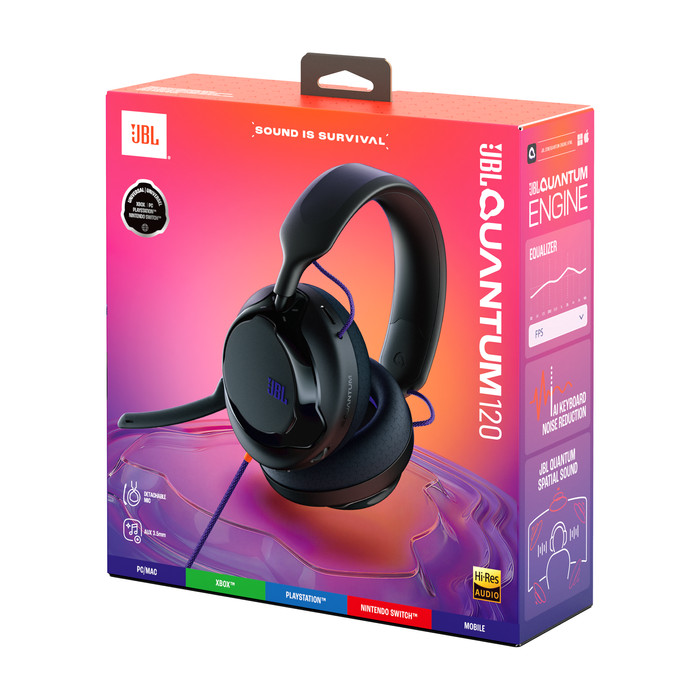 JBL Quantum 120 Schwarz verpackung