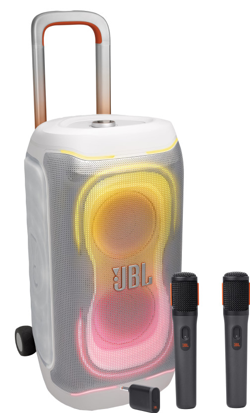 JBL PartyBox 330 Weiß + JBL Kabelloses Mikrofonset Main Image