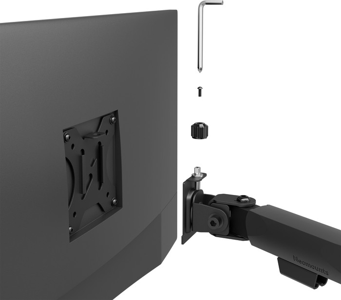 Neomounts NERO DS60-600BL2-2 Monitorhalterung Schwarz detail