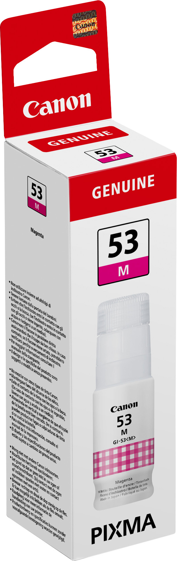 Canon GI-53 Ink Bottle Magenta packaging
