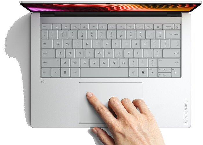 HP OmniBook X Laptop Next Gen AI 14-ka0053ng - 14" - Intel Core Ultra 5  - 8GB RAM/512GB SSD oberseite