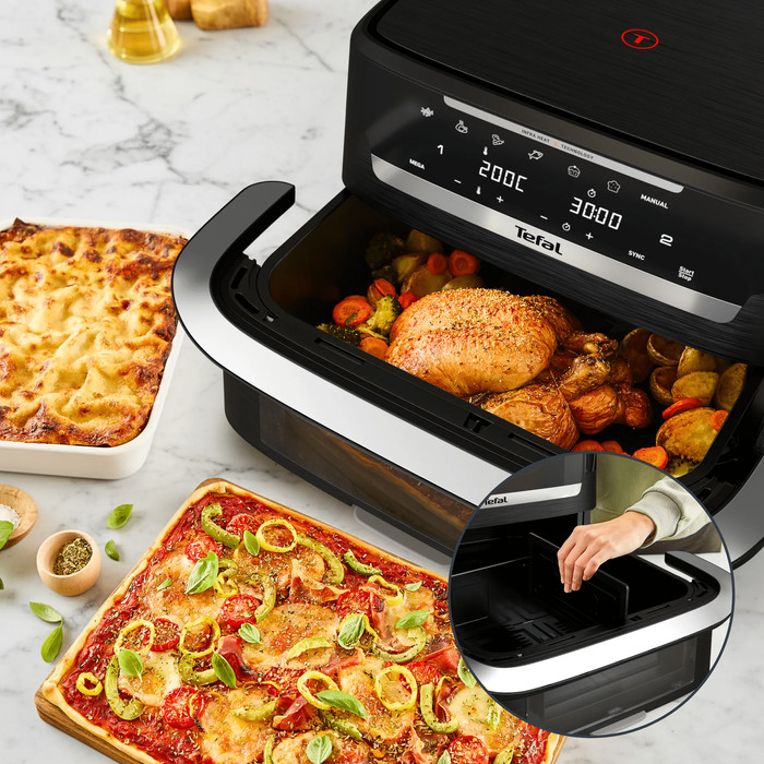 Tefal Ever Fry Dual Flex EY9288 product in use
