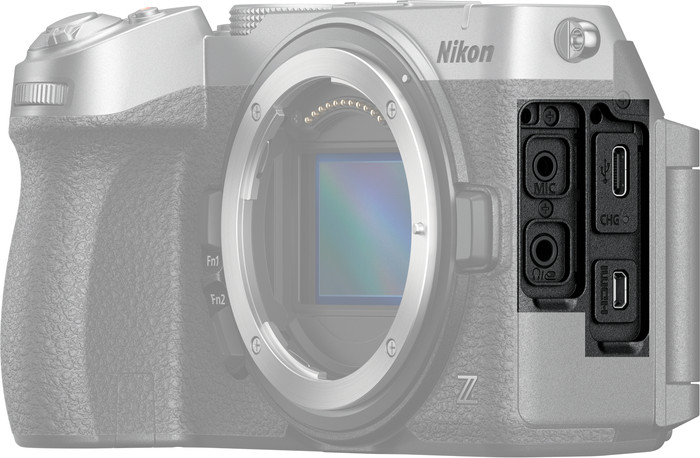 Nikon Z5IIC Gehäuse Silber linke seite
