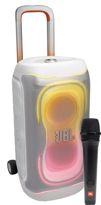 JBL PartyBox 330 Weiß + JBL PBM100 Main Image