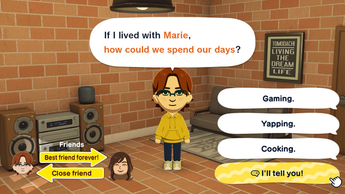 Nintendo Switch Lite + Tomodachi Life: Living the Dream product in use