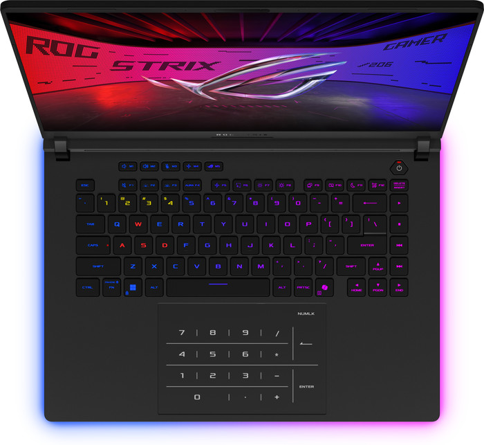 ASUS ROG Strix SCAR 16 G635LR-RW011W - 16" - Intel Ultra 9 - 32GB RAM/1TB SSD - RTX 5070 Ti oberseite