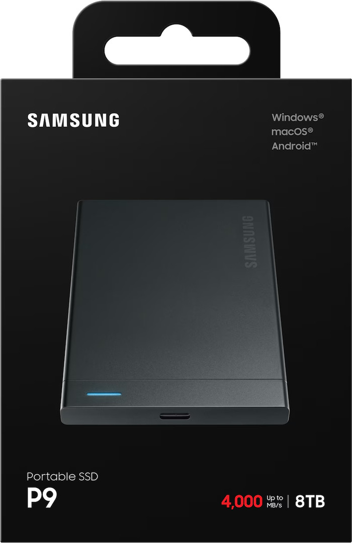 Samsung P9 Portable SSD 8 TB verpackung