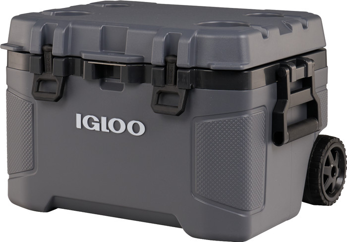 Igloo Trailmate 52 QT Carbonite Roller Kühlbox vorne
