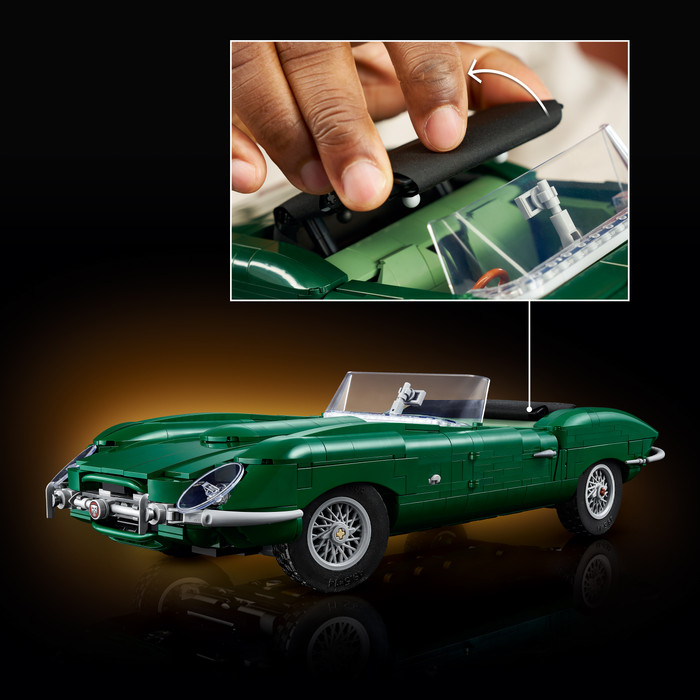 LEGO Icons Jaguar E-Type 11381 product in use