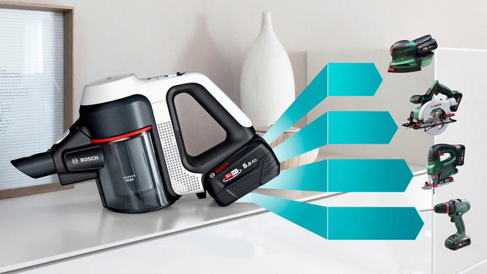 Bosch Unlimited 7 BSS715CARP produkt in gebrauch