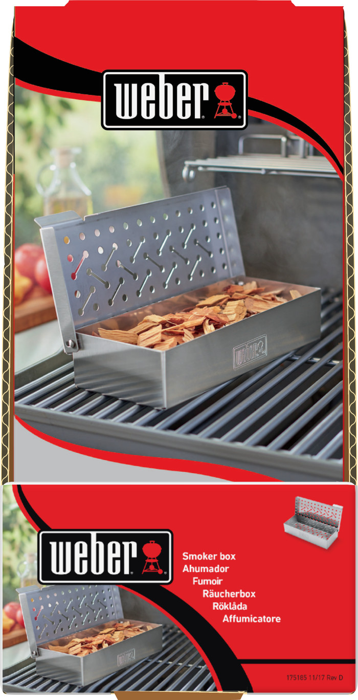 Weber Universal Smoke Box Stainless Steel packaging