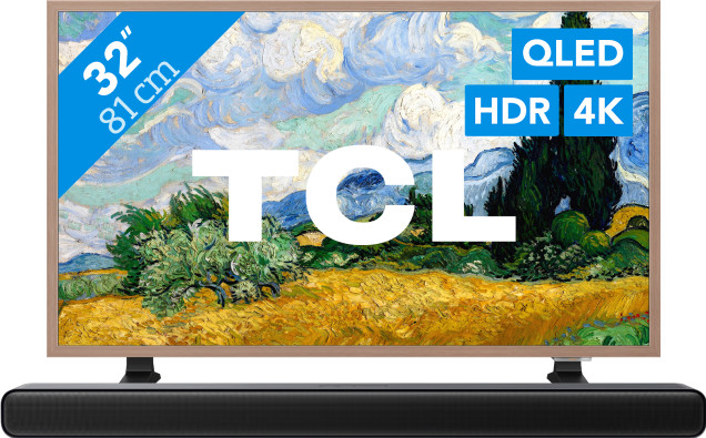 TCL QLED 32 Zoll A400 Pro (2026) + TCL S45H 2.0 Soundbar Main Image