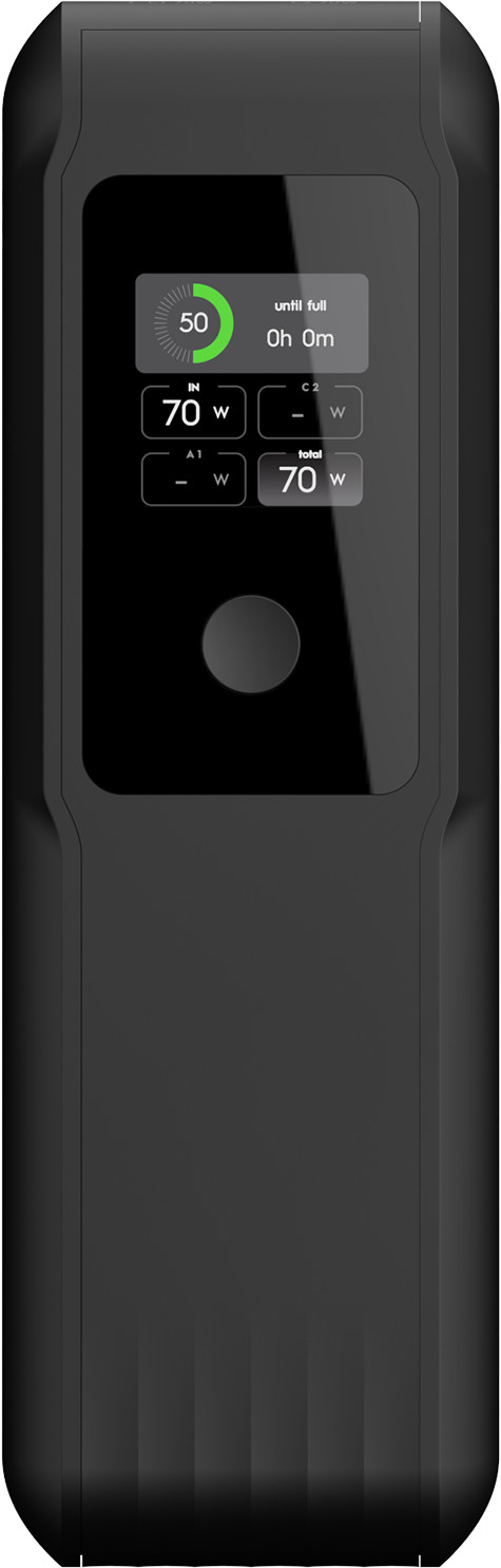 Xtorm NextGen 70 W Powerbank 27.000 mAh Schwarz linke seite