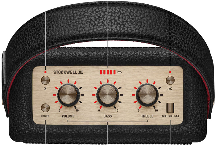 Marshall Stockwell III BT Schwarz oberseite