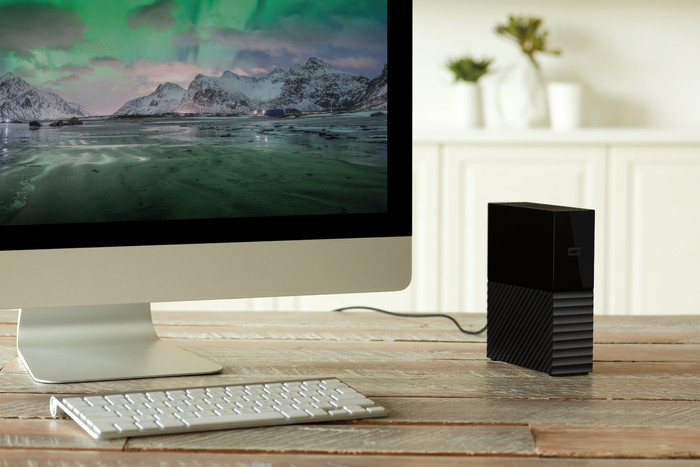 WD My Book 18TB product in use