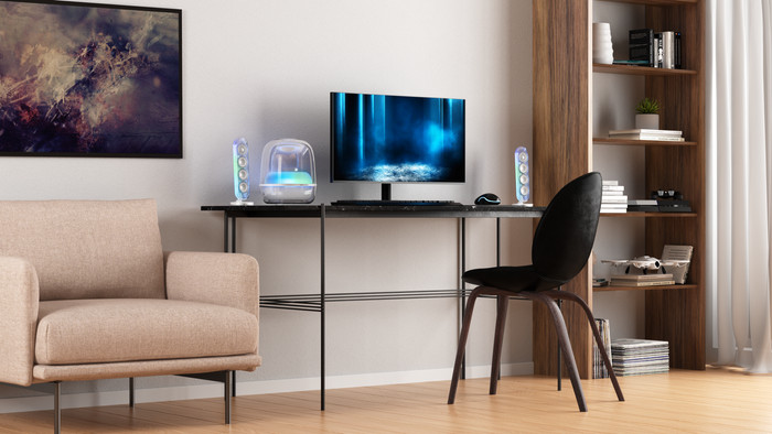 Harman Kardon SoundSticks 5 WLAN Weiß produkt in gebrauch