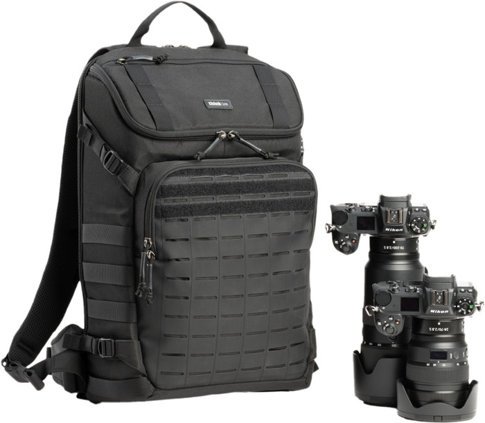Think Tank DarkLight Reiserucksack 20L Schwarz vorne