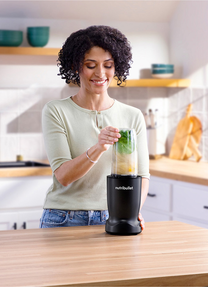 nutribullet Turbo Schwarz produkt in gebrauch