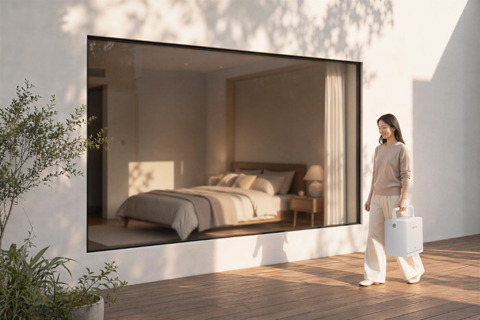 Ecovacs WINBOT W2S Pro Omni product in use