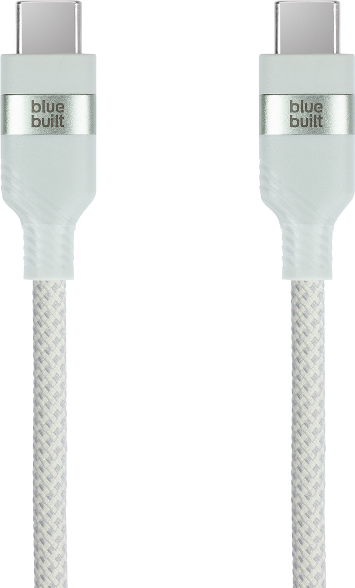 BlueBuilt USB-C-auf-USB-C-Kabel 1,5 m Nylon Mintgrün Main Image