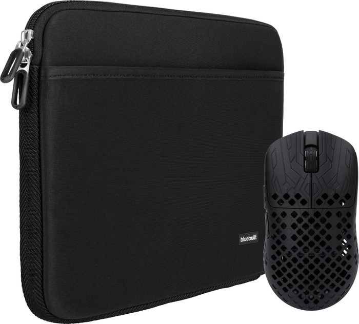BlueBuilt Laptop Sleeve Width 36cm 15 - 16 Inches S Black + Vortech Prestige Gaming Mouse Main Image