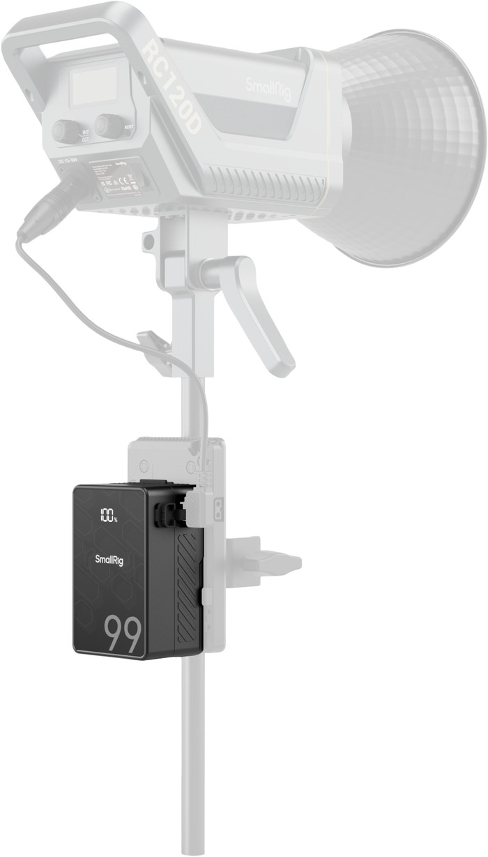 Smallrig Mini V-Mount Akku VB99 SE produkt in gebrauch