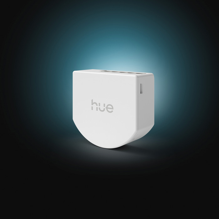 Philips Hue Kabelgebundenes Wandschaltermodul für nicht smarte Lampen 1 Kanal produkt in gebrauch