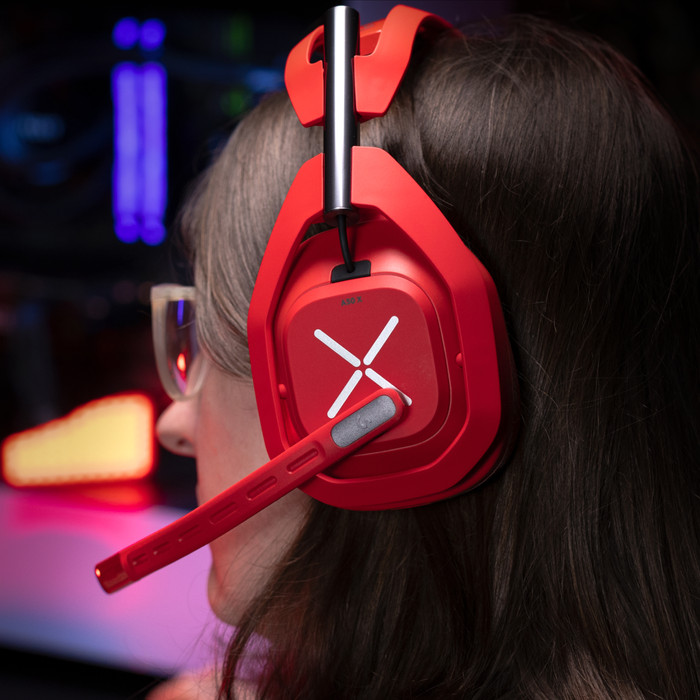 Logitech G Astro A50 X Red product in use