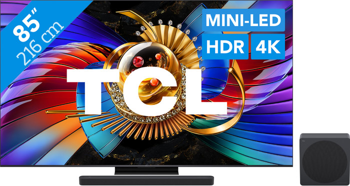 TCL SQD Mini LED 85" 80L (2026) + TCL A65K Main Image