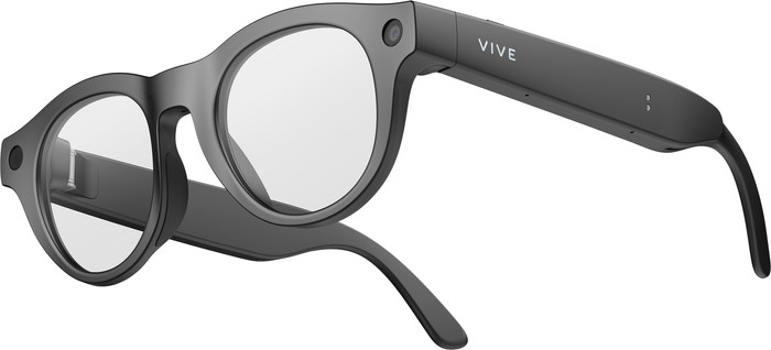 HTC VIVE Eagle AI Glasses Transparent Round Black right side