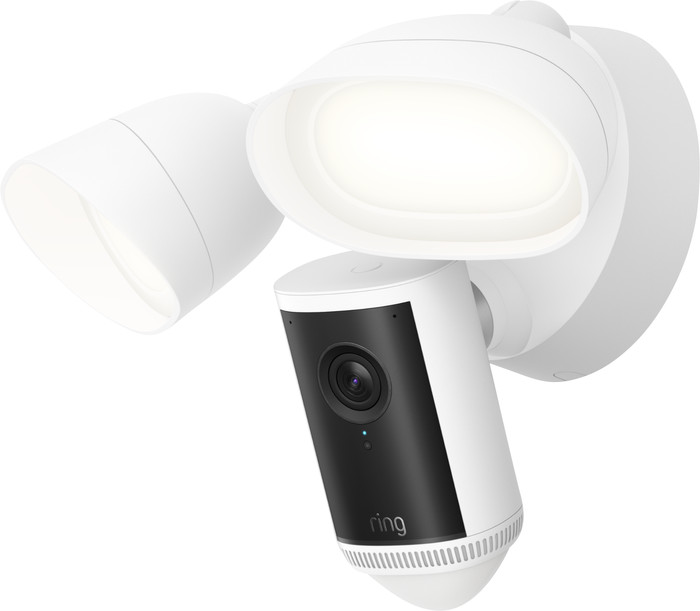 Ring Floodlight Cam Wired Pro 2. Generation Weiß rechte seite